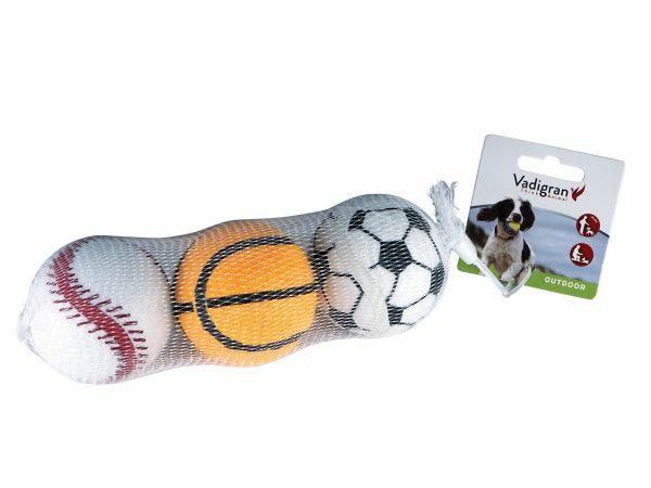 Speelgoed hond vinyl sportsballen 6,5cm(3)
