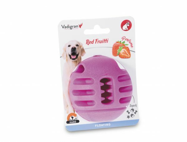 Speelgoed hond TPR bal Red Frutti 8cm