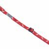 Halsband hond nylon Poot & Been rood 10mmx20-35cm