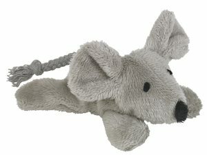 Speelgoed kat pluche muis grijs 13,5cm