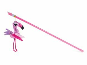 Speelgoed kat hengel flamingo 40cm