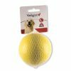 Speelgoed hond rubber bal geel Ø8cm