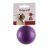 Speelgoed hond rubber bal paars Ø6cm