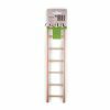 Speelgoed vogel hout ladder 6 sporten 28x7 cm