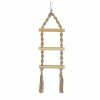 Speelgoed vogel sisal touwladder 3 sporten 43cm