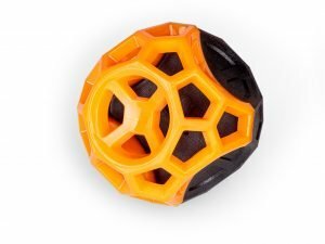 Speelgoed hond TPR Orange Fun bal 8,5 cm