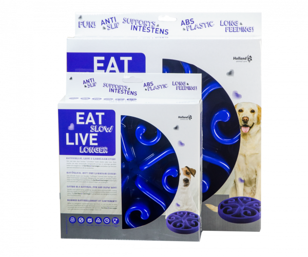 Eat Slow Live Longer Original Blue L