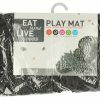 Eat Slow Live Longer Play Mat Grey