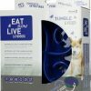 Eat Slow Live Longer Tumble Feeder Blue