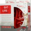 Eat Slow Live Longer Tumble Feeder Red