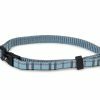Halsband nylon Schotse Ruit blauw13-20cmx10mm XS