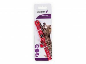 Halsband kat Charm rood 20-30cmx10mm