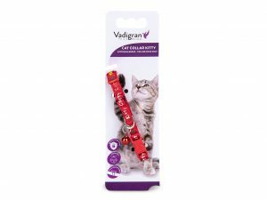 Halsband kat Kitty Cat rood 20-27cmx8mm