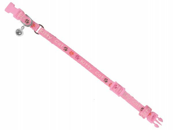 Halsband kat Kitty Cat roze 20-27cmx8mm