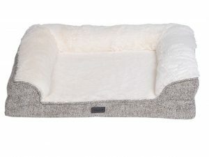 Sofa bed Alys beige/wit 70x58x18cm