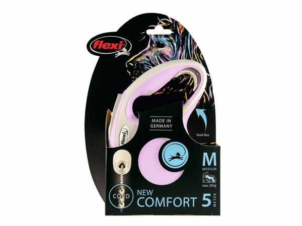 Flexi New Comfort M (koord 5m) roze