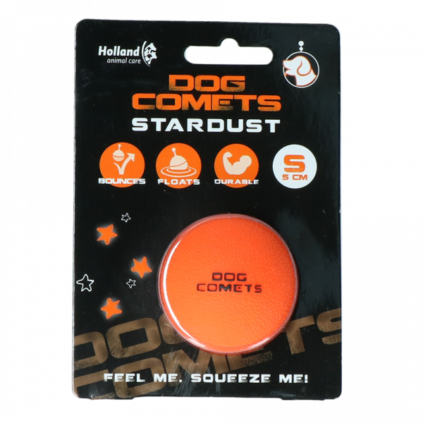 Dog Comets Ball Stardust Oranje S