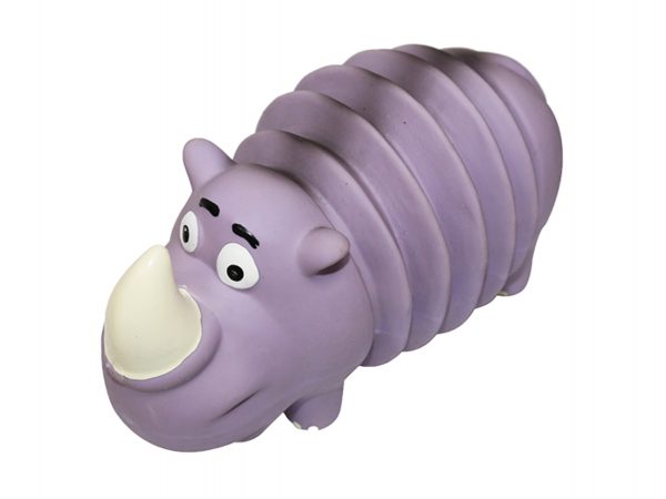 Speelgoed hond latex Rhino ribble 19cm