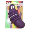 Speelgoed hond latex Aubergine ribble 19,5cm