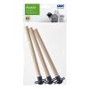 Houten vogel stok Accacia 18cm (3pcs)