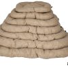 Kussen ovaal Adelle beige 45x30cm