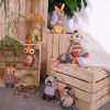 Speelgoed hond pluche Toy box Patchwork serie