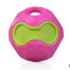 Speelgoed hond TPR bal roze 9cm